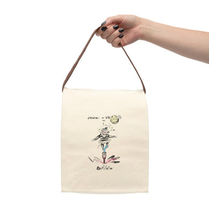 CINGHIALI IN TUTU' - Canvas Lunch Bag With Strap